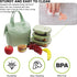 Mziart Insulated Lunch Bag, Simple Bento Cooler Tote for Lunch Box, Light Green for Work, Picnic, Hiking