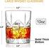 Whiskey Glass Set of 2 - Veecom 10 oz Crystal Bourbon Glasses, Old Fashioned Rocks Tumblers for Home Bar Gifts