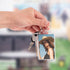 Framendino 24 Pack Acrylic Keychain Blanks Rectangle Photo Frame Key Rings, 2 x 3 Inch