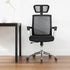 BESPORTBLE Adjustable Office Chair Headrest Attachment, Black Mesh Nylon Frame Universal Head Support Cushion