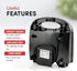 Elite Gourmet EWM-2207# Electric Non-Stick Belgian Waffle Maker, 2-Slice, Black, for Breakfast & Snacks