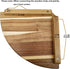 wyzqyam 10 Inch Set 2, Floating Corner Shelve, Acacia Wood Corner Shelf of Corner Shelf wall Mounted for Living Room