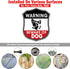 Zonon 2 Pcs Beware of Dog Sign for Fence - 10 x 8.5 Inch Reflective Aluminum Warning Sign for Home, Yard