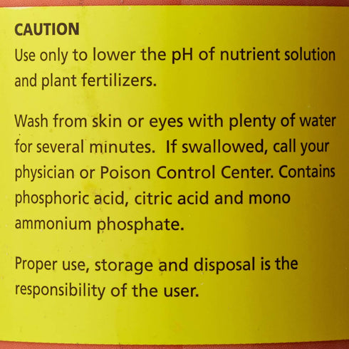 HGC722120 General Hydroponics Liquid Premium Buffering for pH Stability, Quart, Orange