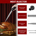JY COOKMENT Stainless Steel Turkey Baster – Baster Syringe Set with Marinade Needles and Cleaning Brush