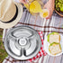 Litewoo Stainless Steel Round Divided Plate - 4 Sections