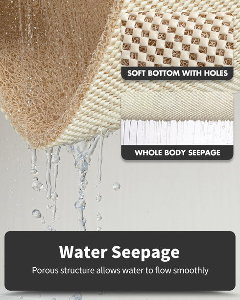 Non-Slip Bathtub Mat - 17x30 Inch Shower Mats for Wet Areas, Quick Drying PVC Loofah Bathroom Mats