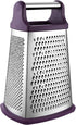 Spring Chef Purple XL Parmesan Cheese Grater - Manual 4-Sided Stainless Steel Box Grater for Kitchen
