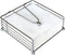 Napkin Holder for Table, Flat Weighted Arm Square Paper Napkin Holders, Elegant Rustic Iron Metal for Kitchen