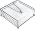 Napkin Holder for Table, Flat Weighted Arm Square Paper Napkin Holders, Elegant Rustic Iron Metal for Kitchen