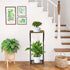 2 27" Plant Stand Indoor, Tall Plant stands for Indoor Outdoor Plants, Tier Plant Tables Square Plant Shelves Metal