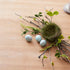 Melrose 2 inch Set 16 Eggs Green and Blue Speckle Foam Easter Vase Fillers Bag