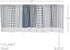 VHC Brands Sawyer Mill Blue Patchwork Cotton Kitchen Window Curtain Valance 19x60 Farmhouse