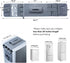 Mini Fridge Organizer 54" x 11.8" - Over The Fridge Storage with 16 Pockets for Pantry Goods, Utensils & More