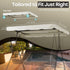 75" 52" 1.90m 1.32m 2 Flexzion Replacement Canopy for Outdoor Swing - x / x Seat Bench Glider Swings Shade Fabric UV