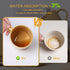 16Oz Set 4, Set MONITO Coffee Mugs of Rustic Ceramic Coffee Cups with Large Handle, Vintage Striped Stoneware Coffee