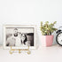 Tatuo 4 Packs 4 Inch Gold Plate Holder, Iron Easel Photo Stand for Home Decoration