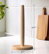 Countertop, KitchLife Wooden Paper Towel Holder Fits Jumbo Roll - Solid Beechwood Paper Towel Dispenser Stand with Wide