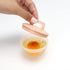 Cute Set of 4 Egg Cooking Pods Mold - Pink Microwave and Stovetop Hard Boiled, Soft Boiled Holder Cups