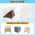 18x18x18inch uxcell Square Ottoman Cover Stretch Polyester Washable Ottoman Slipcovers Elastic Foot Stool Foot Rest