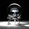 HDCRYSTALGIFTS 3D Mushroom Crystal Ball 60mm Laser Engraved Decorative Ball Glass Sphere