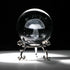 HDCRYSTALGIFTS 3D Mushroom Crystal Ball 60mm Laser Engraved Decorative Ball Glass Sphere