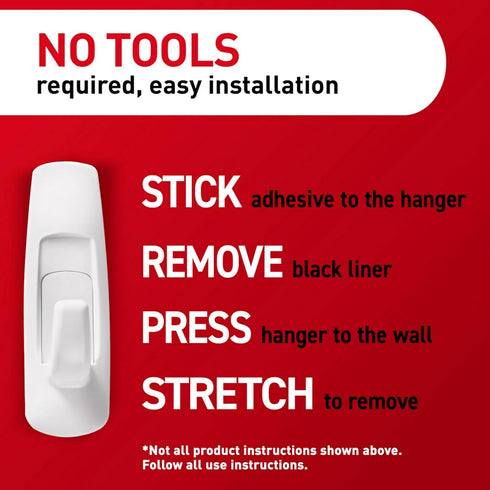 Command Large Utility Hooks 5 lb, 7 Wall Hooks and 12 Command Strips for Damage-Free Hanging and Storage