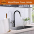 Wooden Paper Towel Holder Stand (4 Pcs), Non-Slip Countertop Paper Roll Holder for Kitchen Countertop and Table
