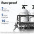 6 Pack YASONIC Shower Caddy Adhesive, Rustproof Shower Shelves for Inside shower, No Drilling Bathroom Organizers