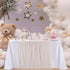 Fanqisi Ivory Lace Tablecloth 60x120 Inches, Classic Wedding Lace Overlay Party Table Cover for Decoration