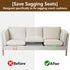 moonoom 22"x22" (3 Couch Cushion Support, Grey Sofa Cushion Sagging Repair, Curved High Density Foam Replacement