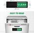 Dishwasher Magnet Clean Dirty Sign, Non-Scratching Strong Magnet or Adhesive Options Indicator for Dishes (Black)