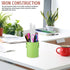 NUOBESTY 4pcs Mini Trash Can for Desk, Metal Wastebasket Tiny Waste Garbage Bin, Multifunctional Organizer
