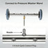 16 Inch 4000 Hourleey Pressure Washer Undercarriage Cleaner, Power Washer Surface Cleaner, Undercarriage Water Car