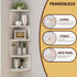 5-Tier Corner Shelf Wall Mount, Screw-Mounted Floating Bookshelf with Enhanced Support, Space-Saving Zigzag Shelf
