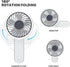 Mollie 3-Inch Mini USB Rechargeable Portable Handheld Fan, 3-Speeds Battery Operated for Travel, Camping, Office, Home