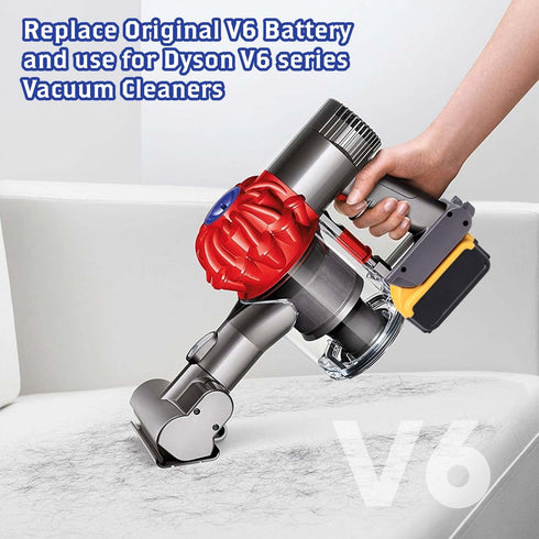 DW20V6 Adapter for Dewalt 20V Lithium Battery to Work with Dyson V6 Series Vacuum Cleaners
