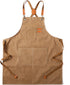 Tosewever Canvas Cross Back Chef Cotton Aprons - Large Pockets for Men and Women