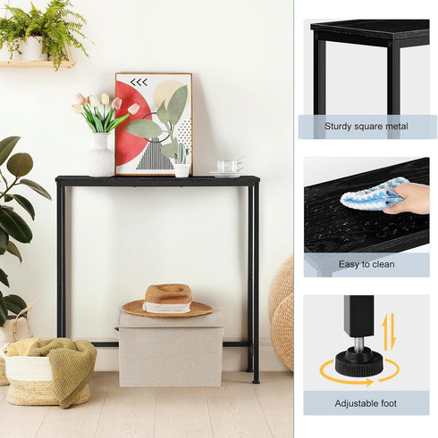 YBING Narrow Console Table Small Entryway Table Thin Table Sofa Side Table Hallway Table for Living Room Foyer Bedroom