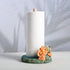Bicuzat Countertop, Sea Animal and Coral Pattern Paper Towel Holder Stand, Resin Turtle Dolphin Crafts Display