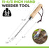 WORKPRO Dandelion Weeder Puller Tool with Wood Handle, Stainless Steel Garden Weed Remover Tool