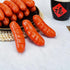 6 (3.94x1.18 Inch) PCS Lifelike Artificial Hot Dogs Fake Sausage Artificial Food Model for Fast Food Windows