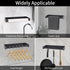 PEDORUBY Under Cabinet Paper Towel Holder, Adhesive or Drill Mount Paper Towel Holder, Wall Mount Paper Towel Holders