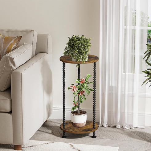 2 23" YINMIT Plant Stand Indoor, Tier Small Plant Stand, Tall Metal Spindle Poles Plant Stands, Corner Flower Pot