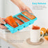 Silicone Freezer Tray with Lid, Large Ice Cube Tray, 4-Pack Silicone Container for Freezing Soup, Sauce, Broth,