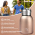 Gets Mini 9 oz Stainless Steel Water Bottle, 280ML Vacuum Insulated Leak Proof Sport Tumbler Cup (Rose Gold).