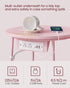 ULET228R01 VASAGLE LILEA Collection - Side Table with Charging Station, Round End Table with Fabric Basket, Nightstand