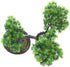 KOET Artificial Bonsai Pine Tree, 11 Inch Faux Potted Plant for Desk Display, Japanese Cedar Bonsai Plant for Home,