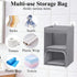 Quoyiyo 2-in-1 Plastic Bag Holder with Clear Window, Large Grocery Bag Holder and Trash Bag Dispenser with Easy-Access