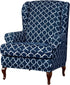 Eco-Ancheng Wingback Chair Slipcover 2 Piece Wingback Chair Cover Spandex Wing Chair